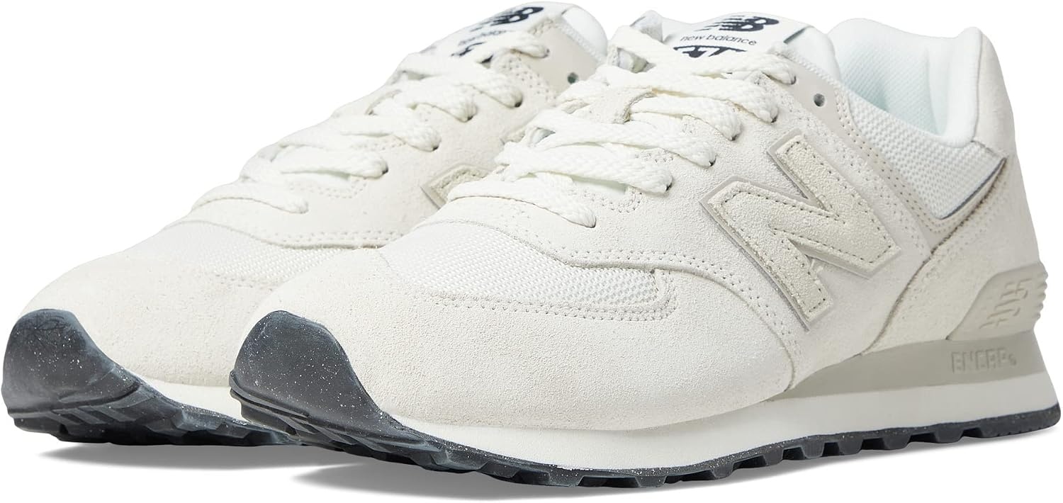 image:imageNew Balance Mens 574 V1 Core SneakersOffwhiteGrey