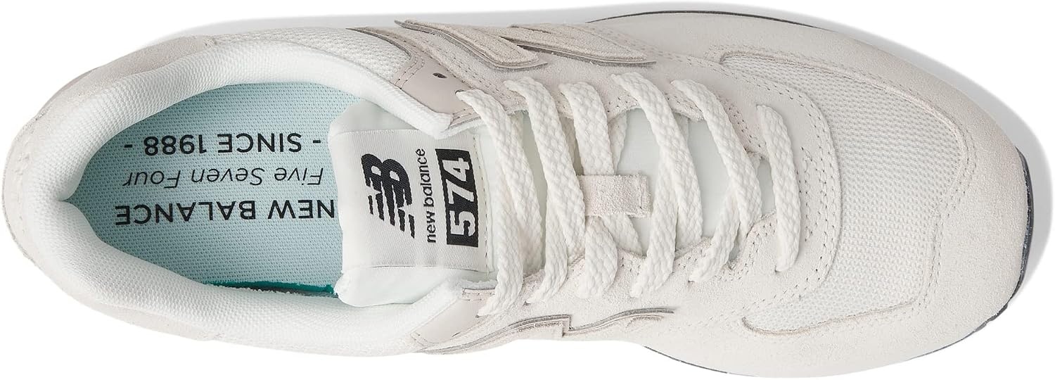 image:imageNew Balance Mens 574 V1 Core SneakersOffwhiteGrey