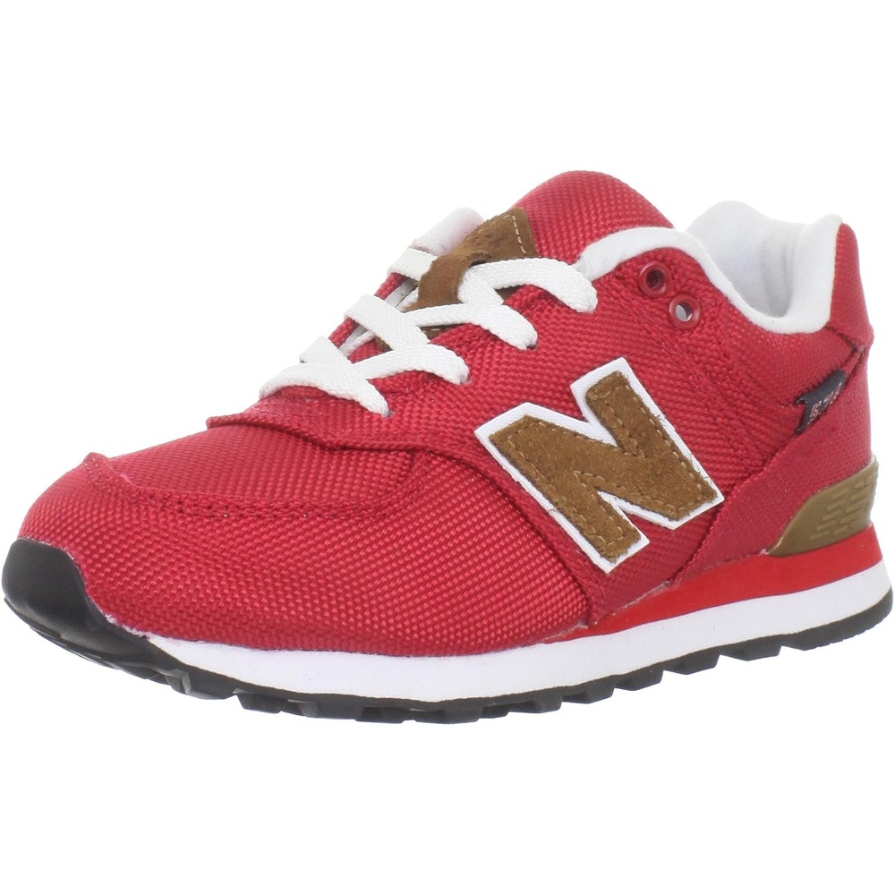 image:imageNew Balance Kids 574 Newb V2 Familiar Ground Hook and Loop SneakerRedBrown