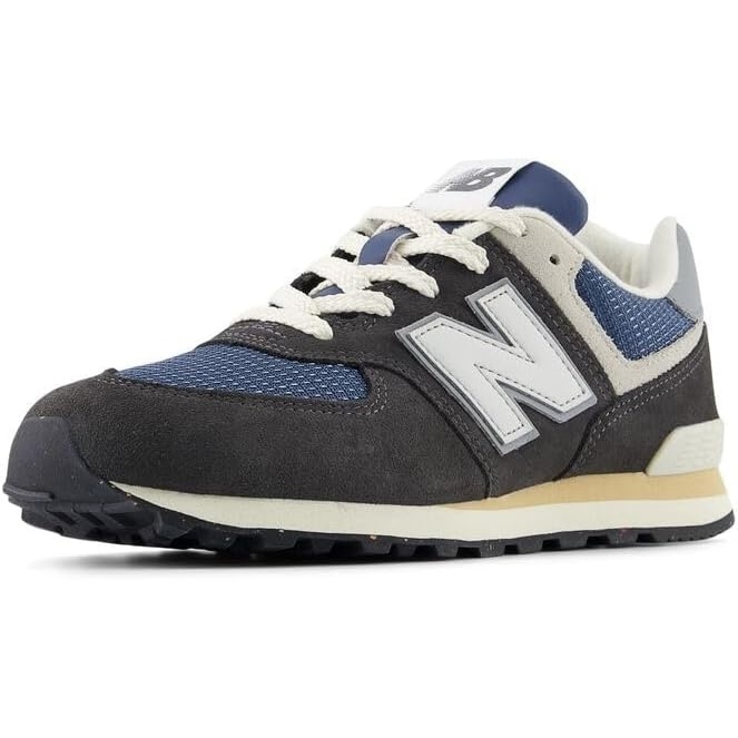 image:imageNew Balance Kids 574 V1 LaceUp SneakersBlack CementSlate Grey