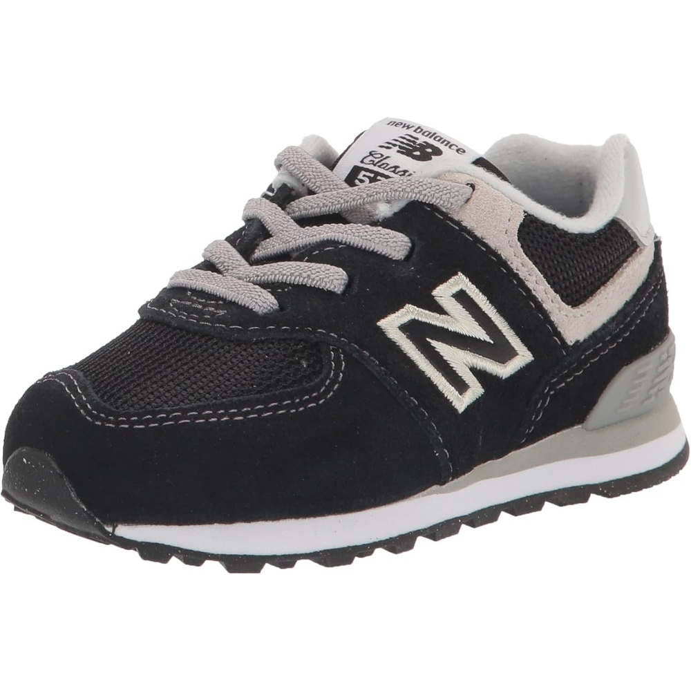 image:imageNew Balance Kids 574 V1 LaceUp SneakersBlackWhite