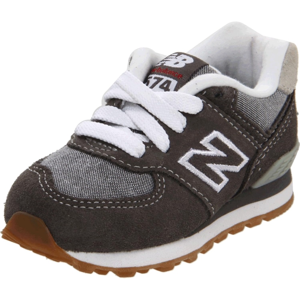 image:imageNew Balance Kids 574 V1 LaceUp SneakersCharcoalGrey