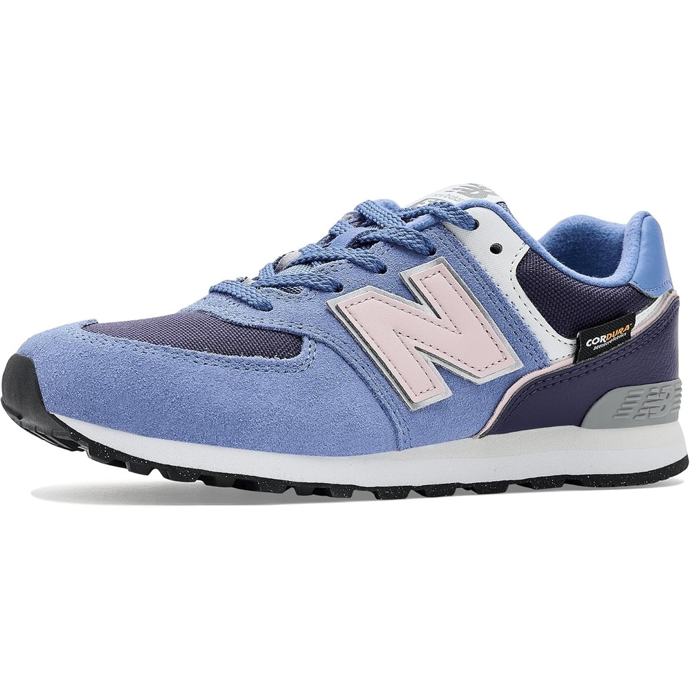 image:imageNew Balance Kids 574 V1 LaceUp SneakersFairweather BlueStone Pink