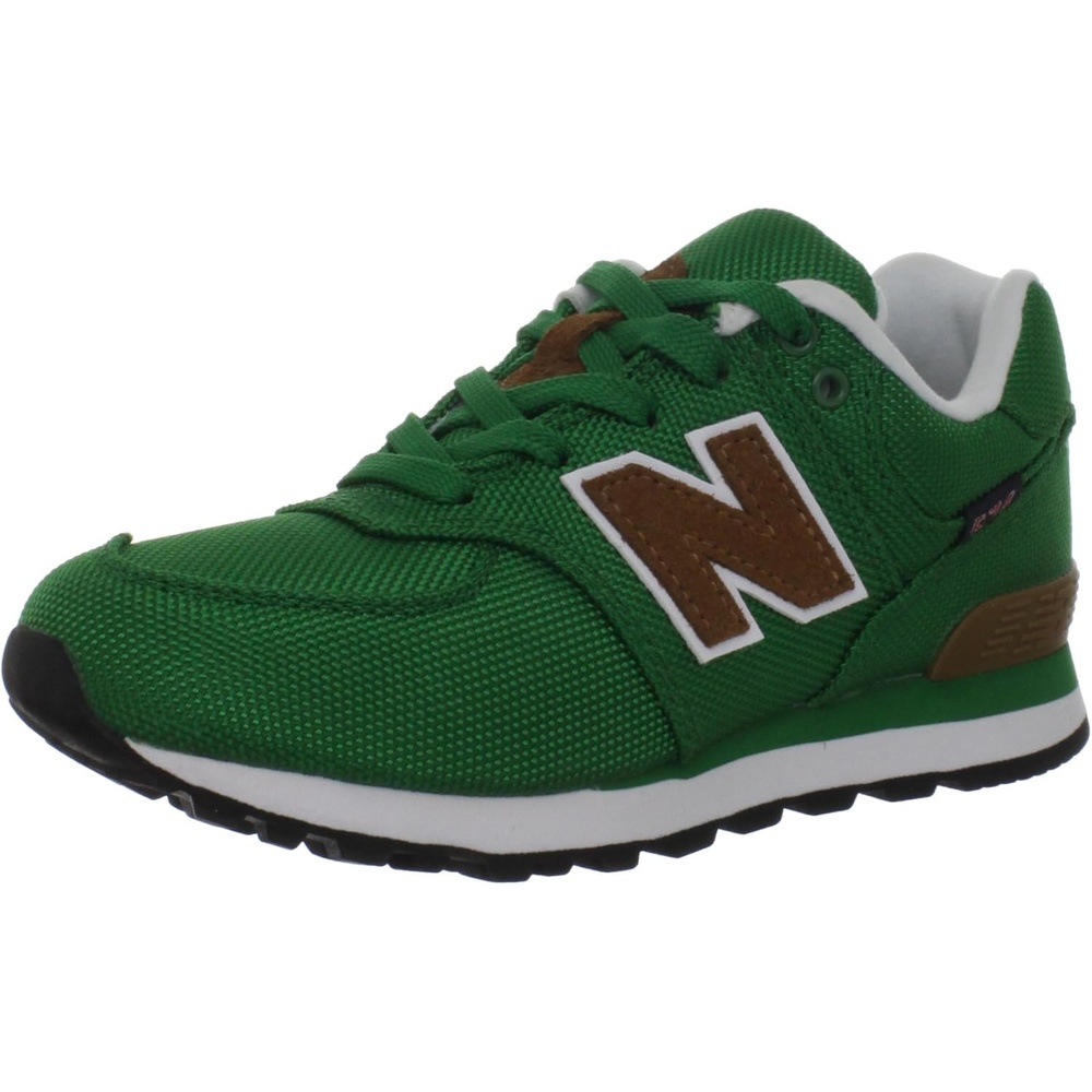 image:imageNew Balance Kids 574 V1 LaceUp SneakersGreenBrown
