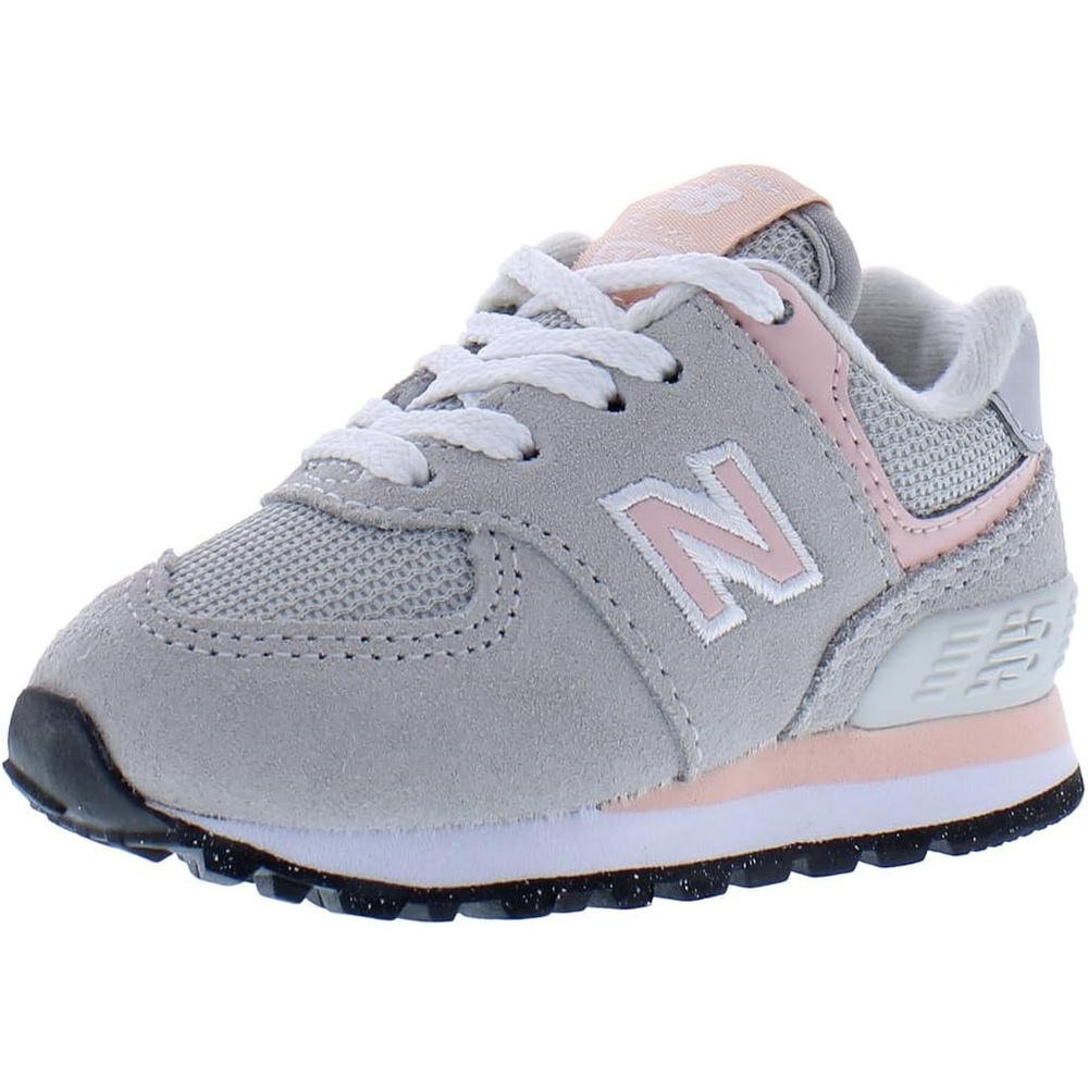 image:imageNew Balance Kids 574 V1 LaceUp SneakersRaincloudPink Haze