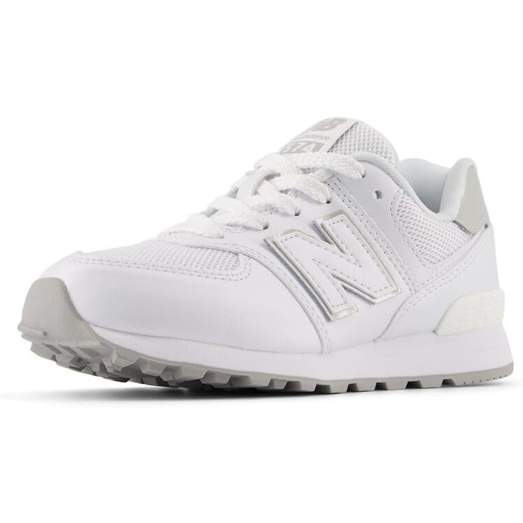image:imageNew Balance Kids 574 V1 LaceUp SneakersWhiteSilver Metalic
