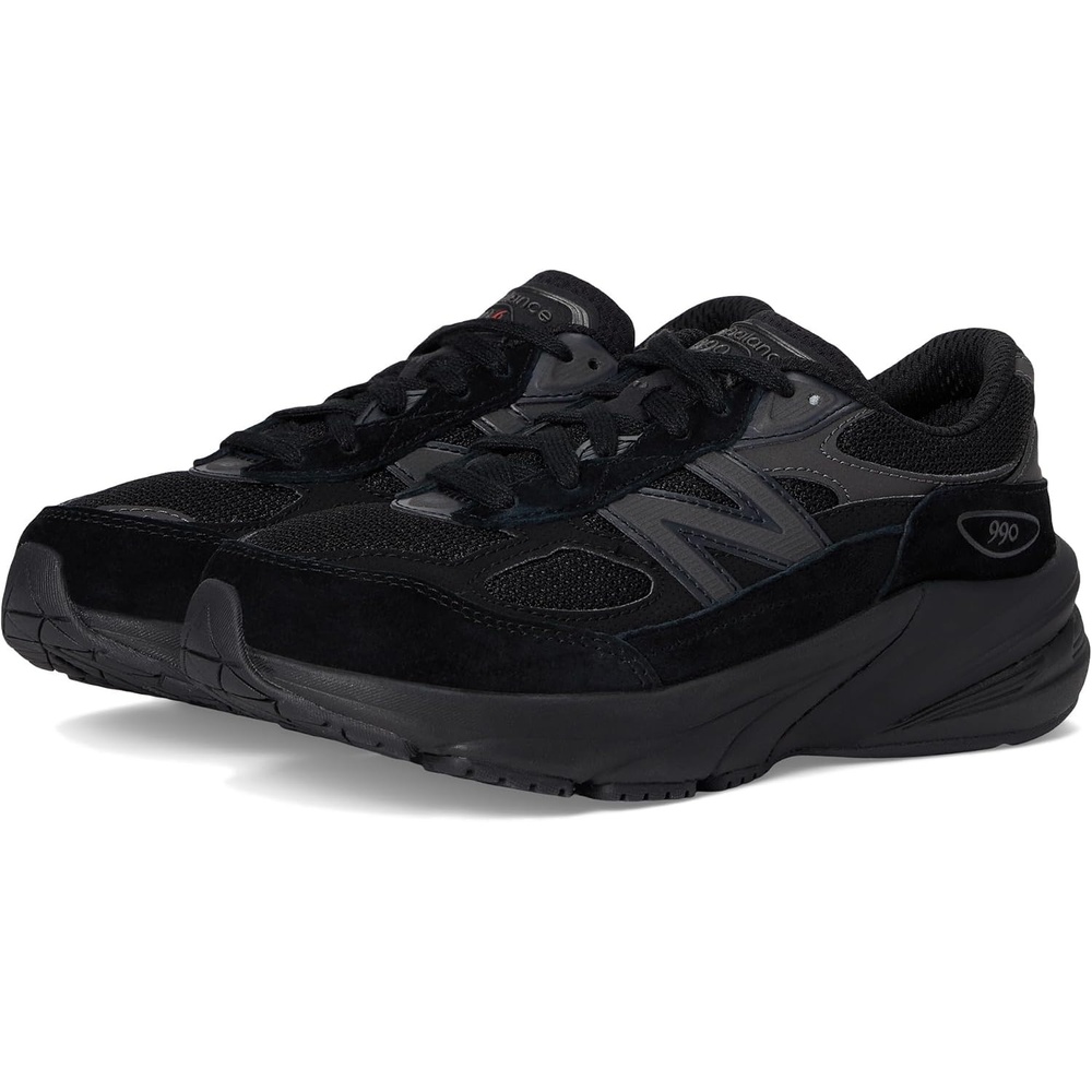 image:imageNew Balance Kids 990 V6 Laceup SneakerBlackBlack Metallic0