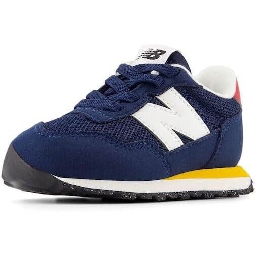 image:imageNew Balance Kids Kids 237 Bungee Lace SneakerNb NavyVarsity Gold