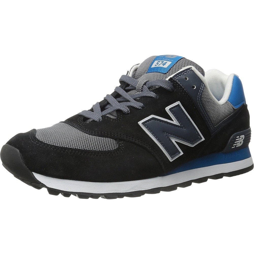 image:imageNew Balance Mens 574 V1 Core SneakersBlackBlueGrey