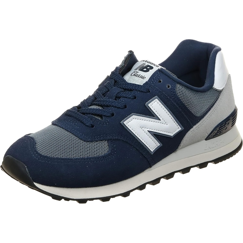 image:imageNew Balance Mens 574 V1 Core SneakersNavyWhite