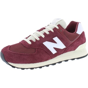 New Balance 574 Unisex Shoes(Classic Crimson/White/Angora)