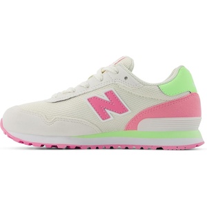 New Balance Kids’ 515 V1 Hook and Loop Sneaker(Sea Salt/Signal Pink)