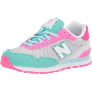 New Balance Kids’ 515 V1 Hook and Loop Sneaker(Summer Fog/Pink Glo)
