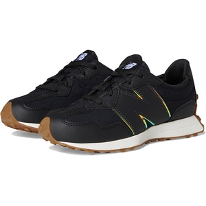 New Balance Kids 574 New-b V2 Familiar Ground Hook and Loop Sneaker(Black/Gum)