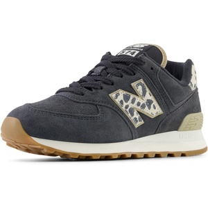 New Balance Kids 574 New-b V2 Familiar Ground Hook and Loop Sneaker(Charcoal Black)