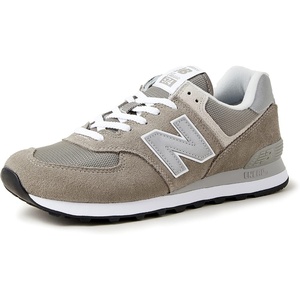 New Balance Kids 574 New-b V2 Familiar Ground Hook and Loop Sneaker(Grey/Grey)