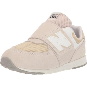 New Balance Kids 574 New-b V2 Familiar Ground Hook and Loop Sneaker(Moonbeam/Bone)