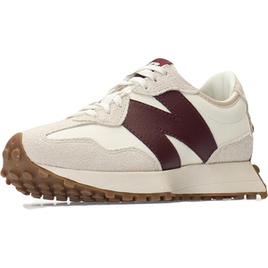 New Balance Kids 574 New-b V2 Familiar Ground Hook and Loop Sneaker(Moonbeam/Classic Burgundy)