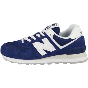 New Balance Kids 574 New-b V2 Familiar Ground Hook and Loop Sneaker(Navy Blue)