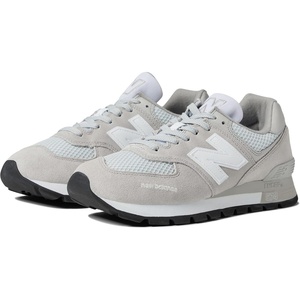 New Balance Kids 574 New-b V2 Familiar Ground Hook and Loop Sneaker(Rain Cloud/White-multi-colored)