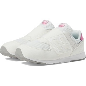 New Balance Kids 574 New-b V2 Familiar Ground Hook and Loop Sneaker(Sea Salt/Real Pink)