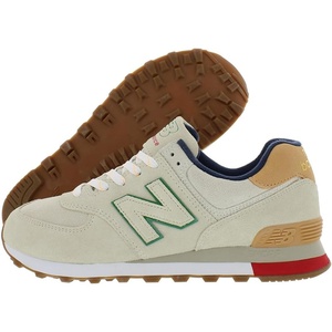 New Balance Kids 574 New-b V2 Familiar Ground Hook and Loop Sneaker(Taupe Caramel)