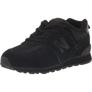 New Balance Kids’ 574 V1 Lace-Up Sneakers(Black/Black)