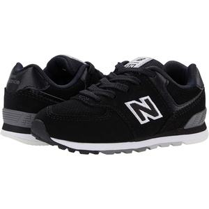 New Balance Kids’ 574 V1 Lace-Up Sneakers(Black/Munsell White)