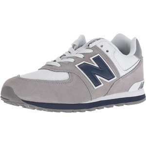 New Balance Kids’ 574 V1 Lace-Up Sneakers(Grey/Navy)