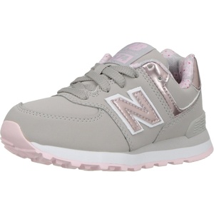 New Balance Kids’ 574 V1 Lace-Up Sneakers(Grey/Rose Gold)