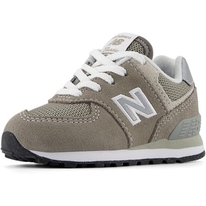 New Balance Kids’ 574 V1 Lace-Up Sneakers(Grey/White)