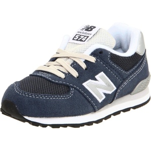 New Balance Kids’ 574 V1 Lace-Up Sneakers(Navy/Silver)