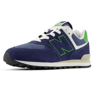 New Balance Kids’ 574 V1 Lace-Up Sneakers(Nb Navy/Alpine Green)