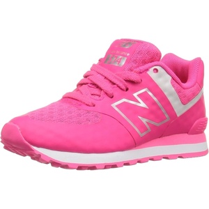 New Balance Kids’ 574 V1 Lace-Up Sneakers(Pink)