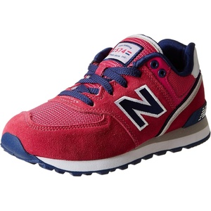 New Balance Kids’ 574 V1 Lace-Up Sneakers(Pink/Navy)