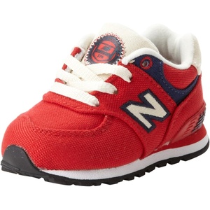 New Balance Kids’ 574 V1 Lace-Up Sneakers(Red/Navy)