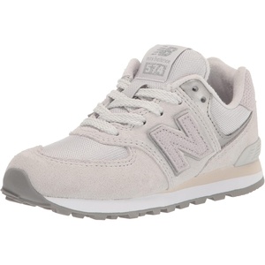 New Balance Kids’ 574 V1 Lace-Up Sneakers(Summer Fog/Silver Metallic)