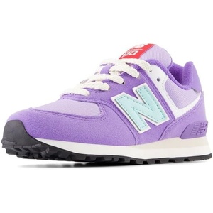 New Balance Kids’ 574 V1 Lace-Up Sneakers(Violet Crush/Bright Cyan)