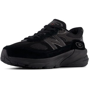 New Balance Kids’ 990 V6 Lace-up Sneaker(Black/Black Metallic)