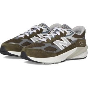 New Balance Kids’ 990 V6 Lace-up Sneaker(Green)