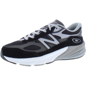 New Balance Kids’ 990 V6 Lace-up Sneaker(Midnight Black/Grey-black)