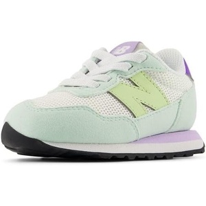 New Balance Kid’s Kids 237 Bungee Lace Sneaker(Sea Salt/Dry Lime)