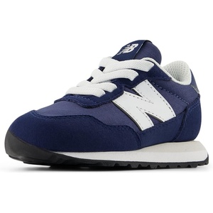 New Balance Kid’s Kids 237 Bungee Lace Sneaker(White/Nb Navy)