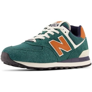 New Balance Men’s 574 V1 Core Sneakers(Brown/Light Green)