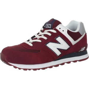 New Balance Men’s 574 V1 Core Sneakers(Burgundy/Burgundy)