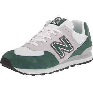 New Balance Men’s 574 V1 Core Sneakers(Nightwatch Green/Light Aluminum)