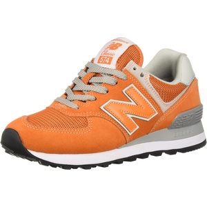 New Balance Men’s 574 V1 Core Sneakers(Varsity Orange/White)