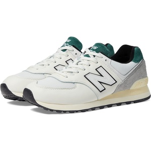 New Balance Men’s 574 V1 Core Sneakers(White/Green)