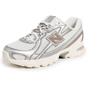 New Balance Unisex 740 Sneakers, White/Brown, 12.5 US Women/11 US Men