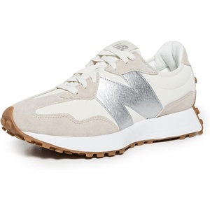 New Balance Women’s 327 Sneaker(Angora/Silver Metallic)